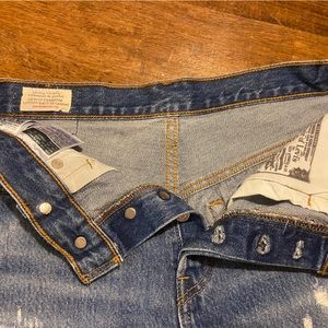 501 Levi’s cut off Jean shorts